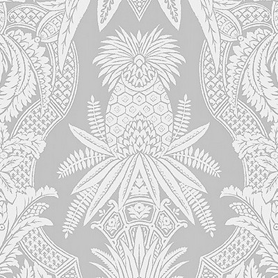 Scalamandre Wallcoverings EAST INDIA BIANCO / GRIGIO