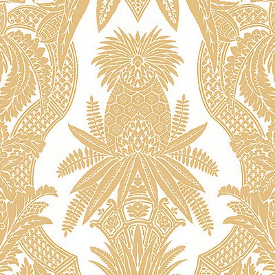 Scalamandre Wallcoverings EAST INDIA BIANCO / ORO