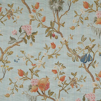 Scalamandre MELOGRANO MULTI ON SKY BLUE