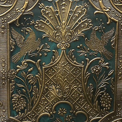 Old World Weavers CUIR BRETEUIL RED, GOLD & GREEN