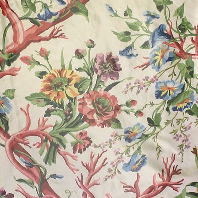 Scalamandre BRANCHE DE CORAIL FOND CREME