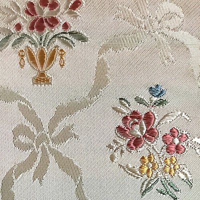 Scalamandre LAMPAS ROMANCE CREME