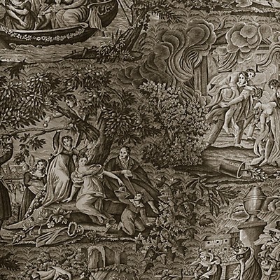 Scalamandre LES QUATRE ELEMENTS GRIS