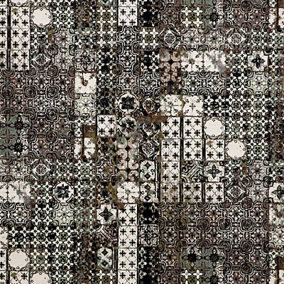 Scalamandre AZULEJOS TAPESTRY BRUN