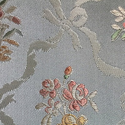 Scalamandre LAMPAS ROMANCE BLEU