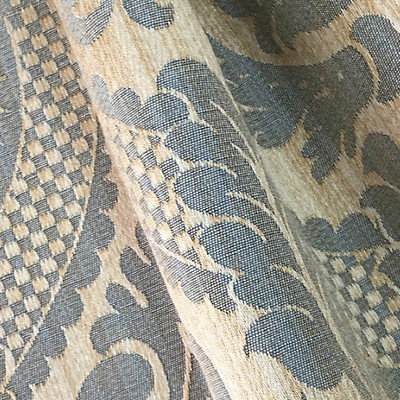 Scalamandre DAMAS TANLAY BEIGE/BLEU