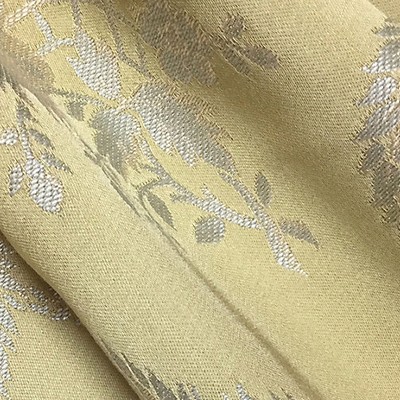 Scalamandre FRAGONARD GRAY ON YELLOW