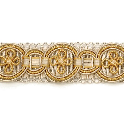 Scalamandre Trim SIECLE CONDILLAC BRAID GILDED ALABASTER