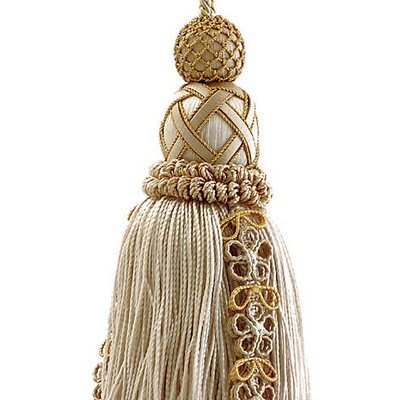 Scalamandre Trim SIECLE KEY TASSEL GILDED ALABASTER