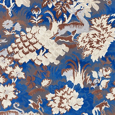 Old World Weavers TAILS TALE BLUE WOOD