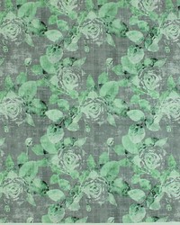 Scalamandre Rose Trellis Charcoal Green Fabric
