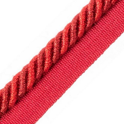Scalamandre Trim FRANGE TORSE CABLE WITH TAPE B RUBIS