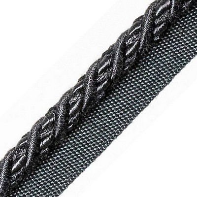 Scalamandre Trim HARMONIE CORD WITH TAPE B ANTHRACITE
