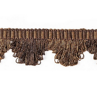 Scalamandre Trim FRANGE TORSE SCALLOPED FRINGE MARRON