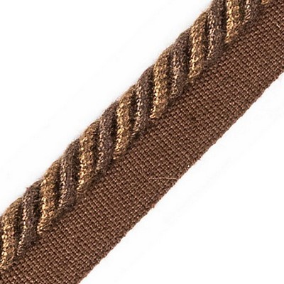 Scalamandre Trim FRANGE TORSE CABLE WITH TAPE B MARRON