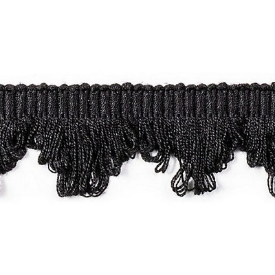 Scalamandre Trim FRANGE TORSE SCALLOPED FRINGE NOIR