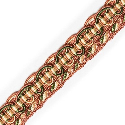 Scalamandre Trim GIMP CORAIL ET VERT