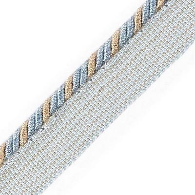 Scalamandre Trim CORD WITH TAPE VIEUX BLEU