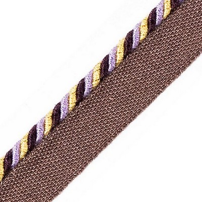 Scalamandre Trim CORD WITH TAPE PRUNE ET MAUVE