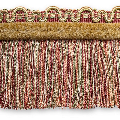 Scalamandre Trim SAFARI FRINGE WITH CHENILLE TEA ROSE