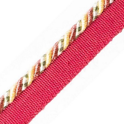 Scalamandre Trim SAFARI CORD WITH TAPE C ROSE/GOLD/GREEN