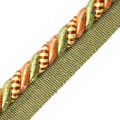 Scalamandre Trim SAFARI CORD WITH TAPE B SAGE/ROSE