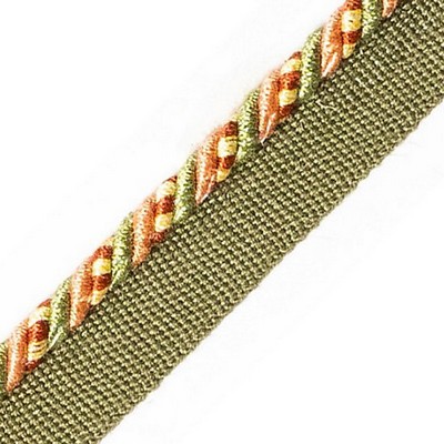 Scalamandre Trim SAFARI CORD WITH TAPE C SAGE/ROSE
