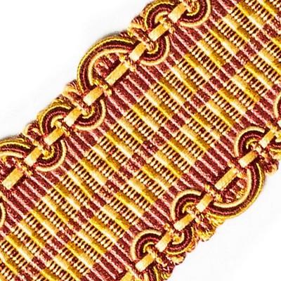 Scalamandre Trim SAFARI BRAID CLARET/ROSE