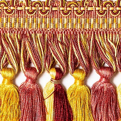 Scalamandre Trim SAFARI TASSEL FRINGE CLARET/ROSE