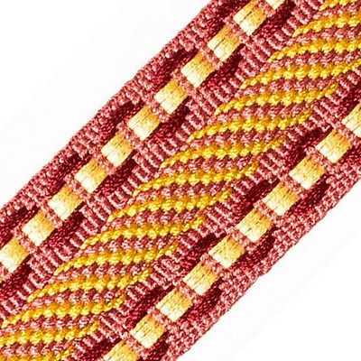 Scalamandre Trim SAFARI GALON CLARET/ROSE