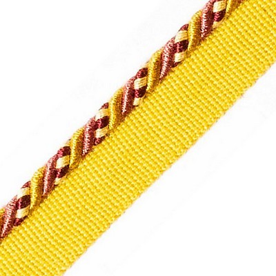 Scalamandre Trim SAFARI CORD WITH TAPE C CLARET/ROSE