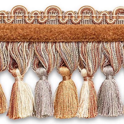 Scalamandre Trim SAFARI TASSEL FRINGE CHENILLE SLATE/CLAY