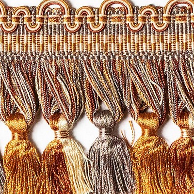 Scalamandre Trim SAFARI TASSEL FRINGE SLATE/CLAY