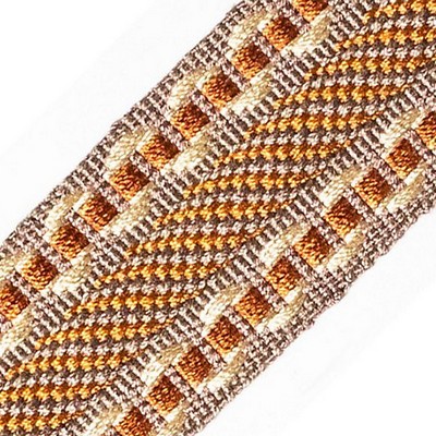 Scalamandre Trim SAFARI GALON SLATE/CLAY