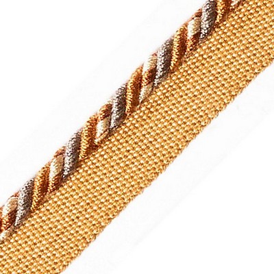 Scalamandre Trim SAFARI CORD WITH TAPE C SLATE/CLAY