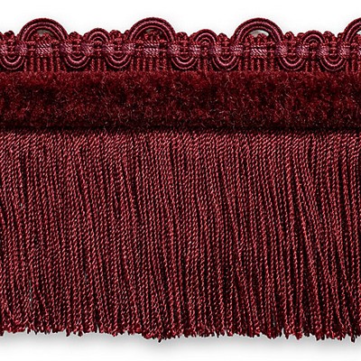 Scalamandre Trim SAFARI FRINGE WITH CHENILLE GARNET