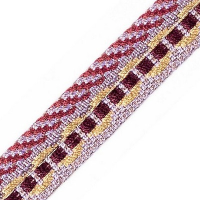 Scalamandre Trim SAFARI PIPING WITH TAPE AMTHY/BURG/MULTI