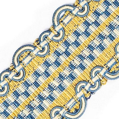 Scalamandre Trim SAFARI BRAID ROYAL BLUE / GOLD