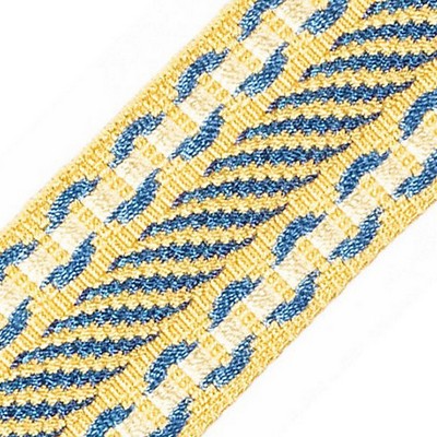 Scalamandre Trim SAFARI GALON ROYAL BLUE / GOLD