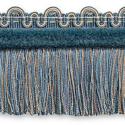 Scalamandre Trim SAFARI FRINGE WITH CHENILLE TEAL