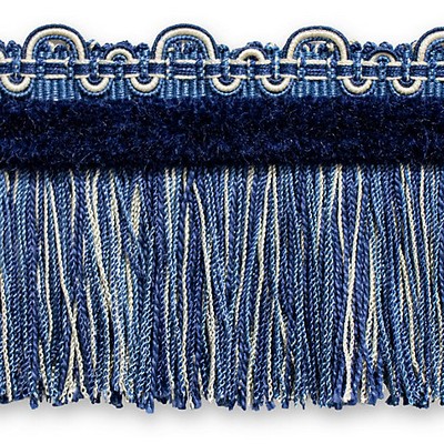 Scalamandre Trim SAFARI FRINGE WITH CHENILLE SAPPHIRE