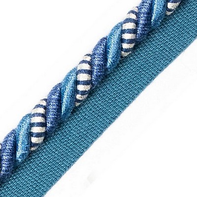 Scalamandre Trim SAFARI CORD WITH TAPE B SAPPHIRE