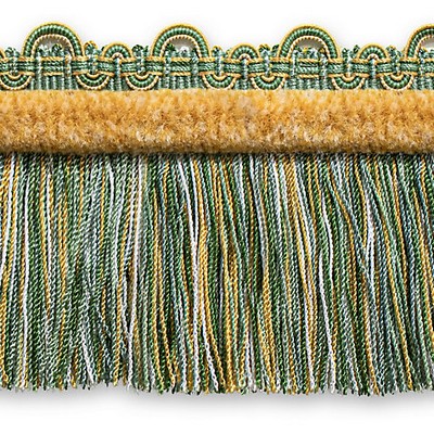 Scalamandre Trim SAFARI FRINGE WITH CHENILLE SEAFOAM/GOLD
