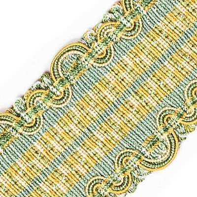 Scalamandre Trim SAFARI BRAID SEAFOAM/GOLD