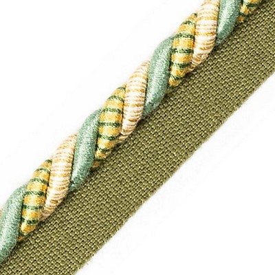 Scalamandre Trim SAFARI CORD WITH TAPE B SEAFOAM/GOLD