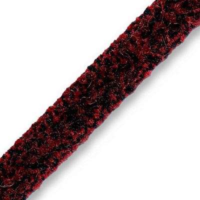 Scalamandre Trim SAFARI TWEEDED CHENILLE A RUSSET/BLACK