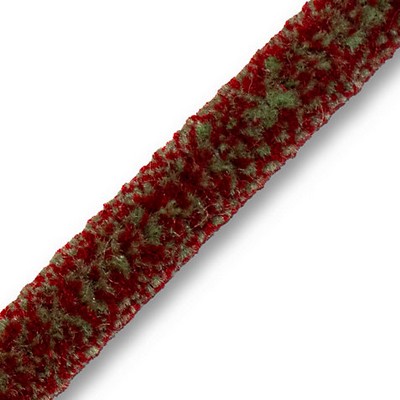 Scalamandre Trim SAFARI TWEEDED CHENILLE A SAGE/RED