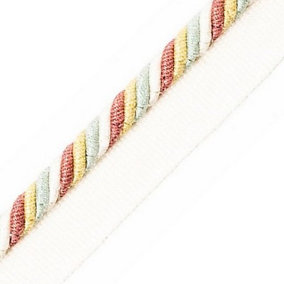 Scalamandre Trim MILADY CORD WITH TAPE A PASTELS/CREAM