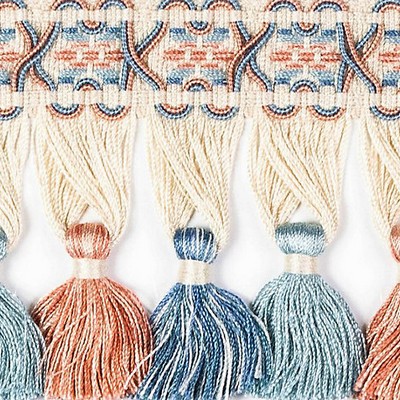 Scalamandre Trim MILADY TASSEL FRINGE SUMMER SKY/CREAM