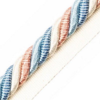 Scalamandre Trim MILADY CORD WITH TAPE B SUMMER SKY/CREAM